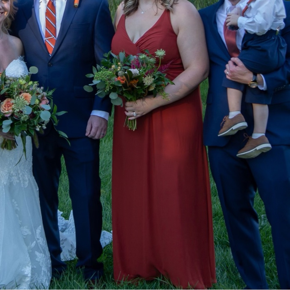 Bill Levkoff Rust Bridesmaids Dress Size 20